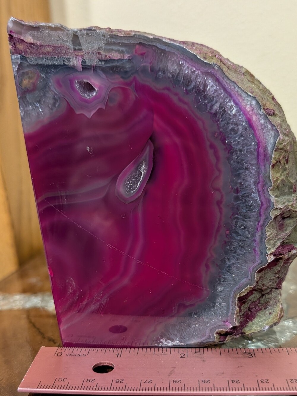 Agate Geode Sections 3pc Set Teal, Pink & Purple - Picture 16 of 16